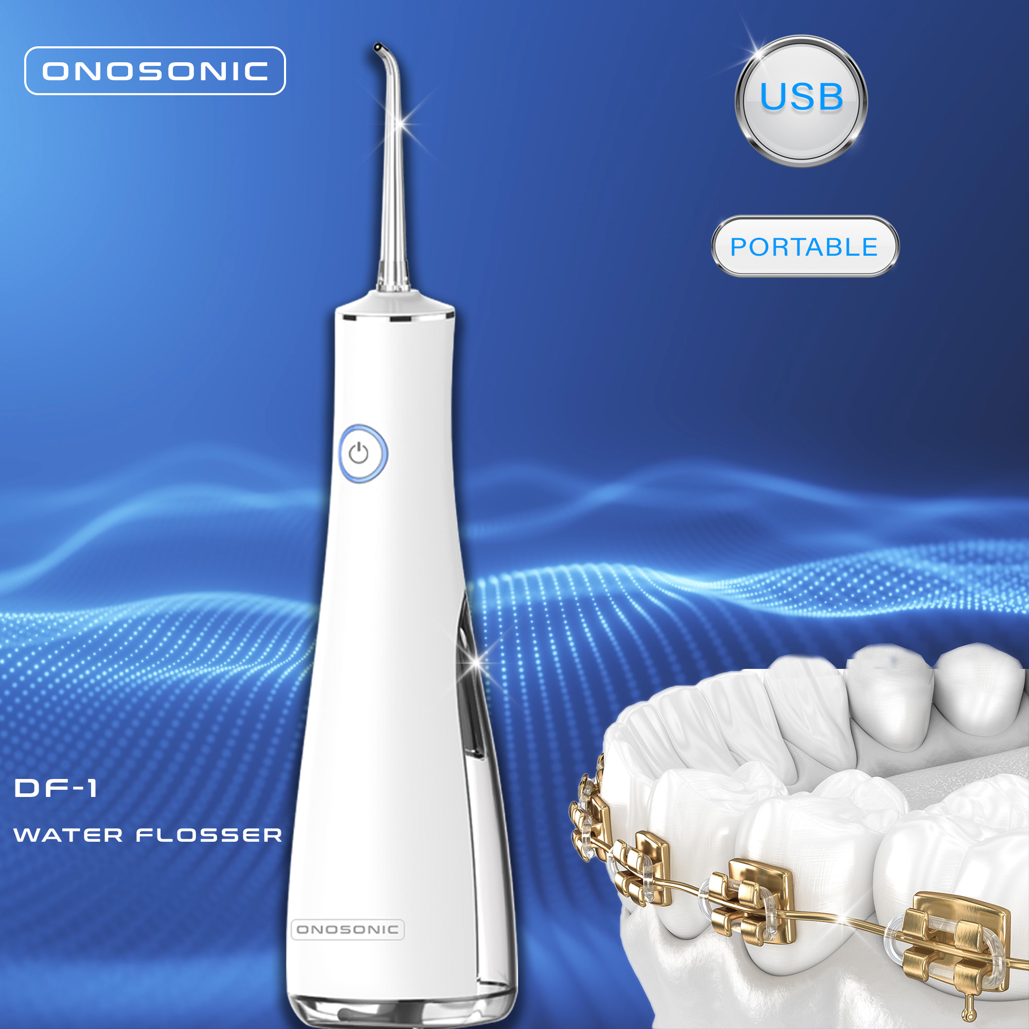 ONOSONIC Buy best electric water flosser شراء أفضل جهاز تنظيف الأسنان بالماء الكهربائي