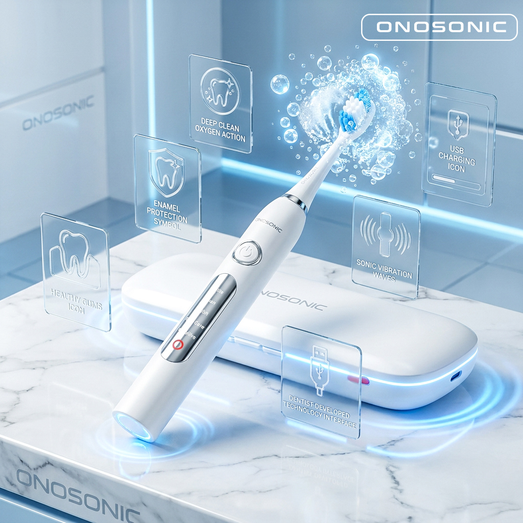 Dubai teeth Whitening - ONOSONIC DX-1 Sonic Electric Toothbrush Dubai, Riyadh, Abu Dhabi, Jeddah & Al Ain Teeth Whitening and Stain Removal