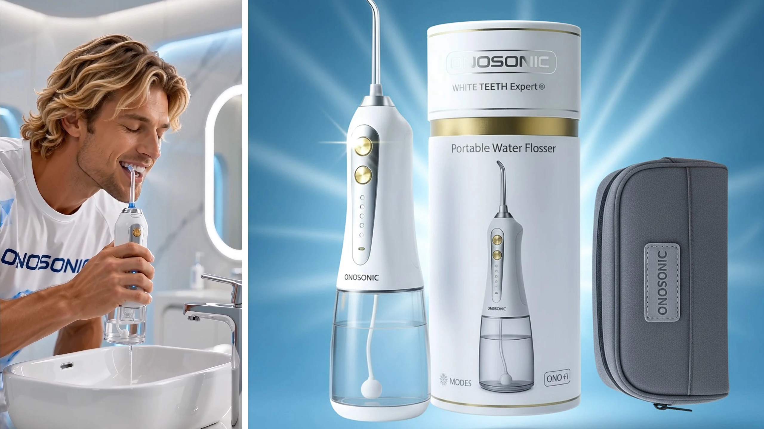 ONOSONIC ONO-F1 Cordless Water Flosser Oral Irrigator | Dubai Teeth Whitening & Oral Care