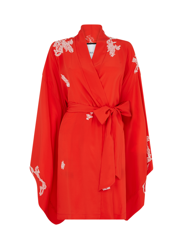 Yinka Short Kimono - Sweet Orange