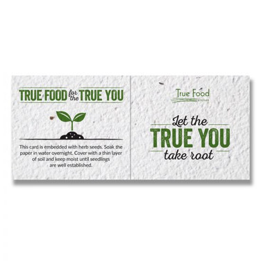 Small Seed Paper Folding Business Card | One-Sided