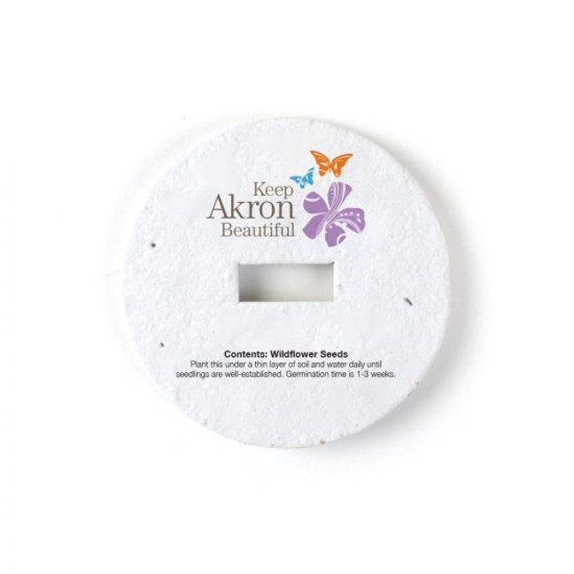 Seed Paper Candle Dust Cover 2.625" | One-Sided