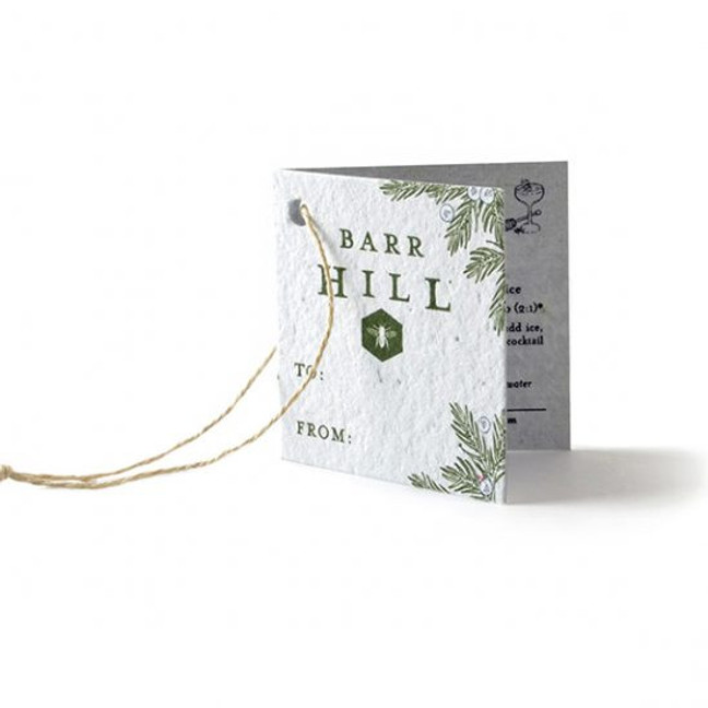 Seed Paper Product Tag 2x2 Folded | Two-Sided