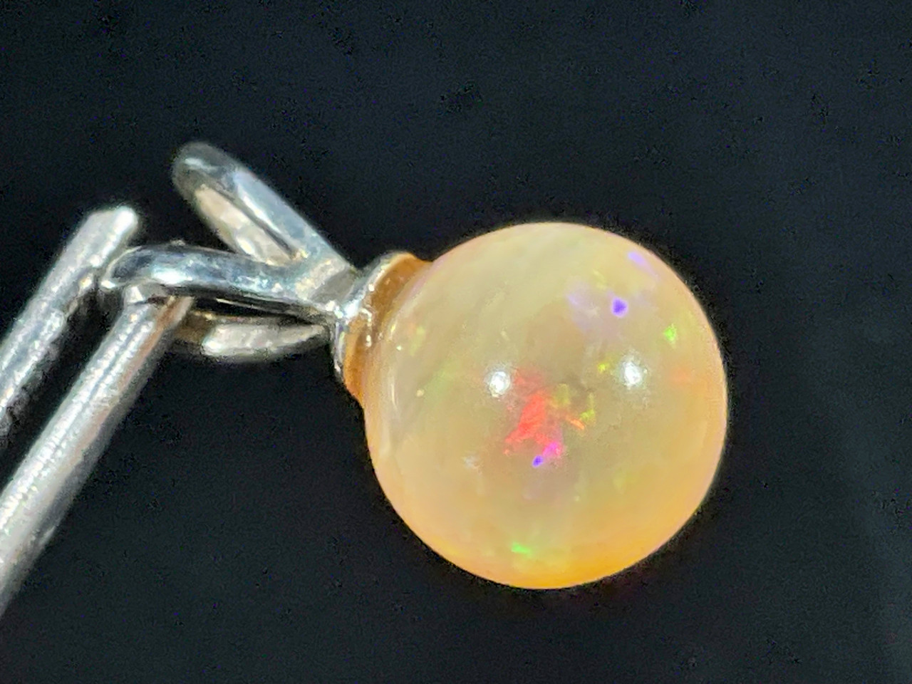 Opale Noble Coober Pedy Australie | 5,95 Carats | Cabochon Multicolore | Neuf Avec étiquettes