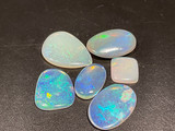 MULTICOLOUR AUSTRALIAN OPAL 6 PIECE 7.30 CARAT