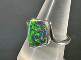 Australian Boulder Doublet Opal Ring 30.00 Carat