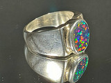 Australian Doublet Opal Ring 55.85 Carat