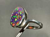Australian Doublet Opal Ring 30.75 Carat