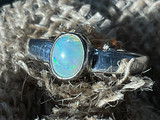 Natural Australian Coober Pedy Opal Ring 12.60 Carat