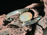 Natural Australian Coober Pedy Opal Ring 9.65 Carat