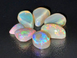 Australian Coober Pedy Opal 7 Pc 9.10 Carat