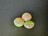 Multicolour Australian Coober Pedy Opal 3 Pc 0.35 Carat