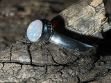 Natural Australian Coober Pedy Opal Ring 14.10 Carat