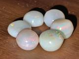 Multicolour Australian Coober Pedy Milky Opal 6 Pc 7.65 Carat