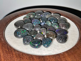 Australian Matrix Pear Shape Smooth Cut Opal Beads 109.50 Carat