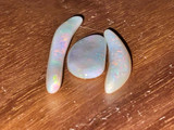 Multicolour Australian Coober Pedy Opal 3 Pc 5.85 Carat