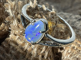 Natural Australian Coober Pedy Opal Ring 12.25 Carat
