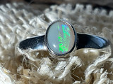 Natural Australian Coober Pedy Opal Ring 13.60 Carat