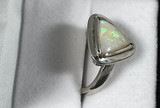 Opal Silver Ring 21.6 Carat
