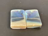 Natural Pattern Australian Opal Pair 23.55 Carat