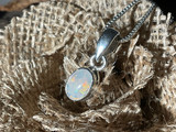 Australian Sterling Silver Opal Pendant 8.70 Carat