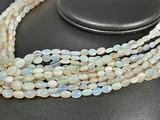 Oval Shape Smooth Cut Crystal Opal Beads