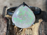 Natural Australian Coober Pedy Opal Ring 13.85 Carat