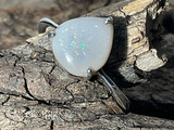 Natural Australian Coober Pedy Opal Ring 14.95 Carat