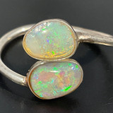 Sterling Silver Flexible Size Opal Ring 9.90 Carat