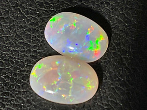 Multicolour Australian Coober Pedi Opal Pair 1.10 Carat