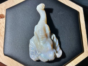 Coober Pedi Solid Opal Carving  Elephant Head