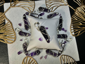 Natural Amethyst Wire Wrapped Pendant Natural Amethyst Wire Wrapped Pendant