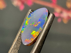Australian Queensland Doublet Boulder Opal 2.20 Carat Australian Queensland Doublet Boulder Opal 2.20 Carat