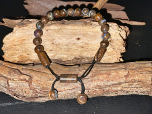 Australian Boulder Opal Round Beads Adjustable Bracelet 68.40 Carat Australian Boulder Opal Round Beads Adjustable Bracelet 68.40 Carat