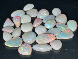 Multicolour Australian Coober Pedy Opal 27 Pc 17.75 Carat Multicolour Australian Coober Pedy Opal 27 Pc 17.75 Carat