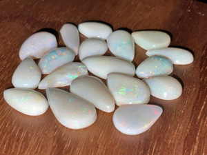 Multicolour Australian Coober Pedy Opal 18 Pc 23.05 Carat Multicolour Australian Coober Pedy Opal 18 Pc 23.05 Carat