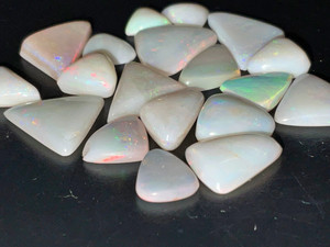 Multicolour Australian Coober Pedy Opal 19 Pc 23.45 Carat Multicolour Australian Coober Pedy Opal 19 Pc 23.45 Carat