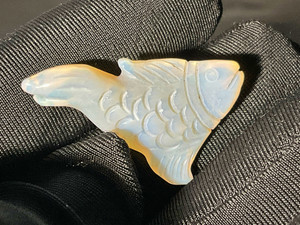Australian Coober Pedi Solid Opal Carving Fish 14.65 Carat Australian Coober Pedi Solid Opal Carving Fish 14.65 Carat