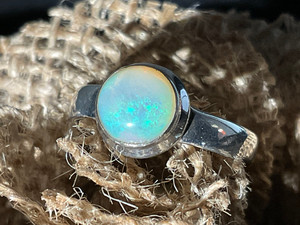 Natural Australian Coober Pedy Opal Ring 13.75 Carat