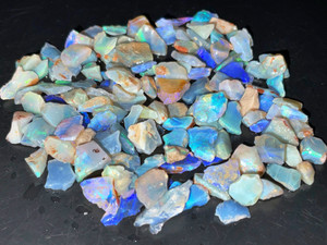 Australian Multicolour Coober Pedy Rough Opal Chips 50 Carat