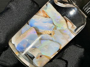 Mintabie, Australian Multicolour Natural Rough Opal 51 Cts