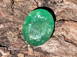 Natural Zambian Deep Green Emerald ,Oval Cut 8.20 Carat Natural Zambian Deep Green Emerald ,Oval Cut 8.20 Carat