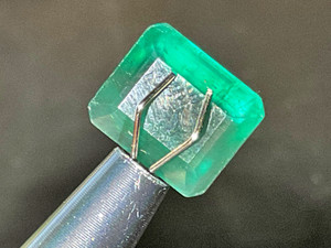 Natural Zambian Deep Green Emerald ,Emerald Cut 4.95 Carat