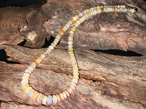 Australian Coober Pedy Jelly Opal Faceted Cut Opal Beads Necklace 122 Carat Australian Coober Pedy Jelly Opal Faceted Cut Opal Beads Necklace 122 Carat