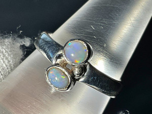 Natural Australian Coober Pedy Opal Ring 14.80 Carat