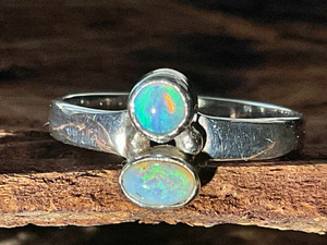 Natural Australian Coober Pedy Opal Ring 14.55 Carat