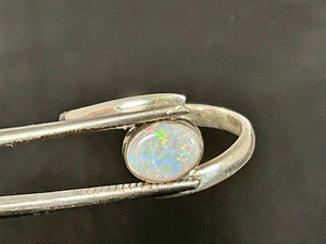 Sterling Silver Opal Ring 8.75 Carat Sterling Silver Opal Ring 8.75 Carat