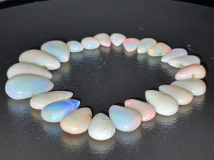 Natural Australian Coober Pedy Pear Shape  Opal Beads Natural Australian Coober Pedy Pear Shape  Opal Beads