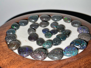 Australian Matrix Pear Shape Smooth Cut Opal Beads 109.50 Carat