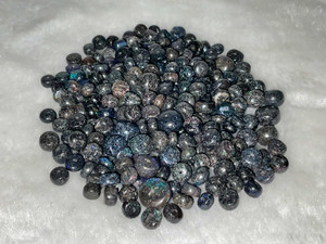 Australian Matrix Circle Shape Smooth Cut Opal Beads 158.60 Carat